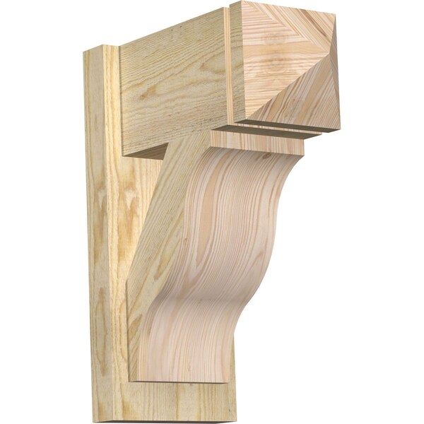 Ekena Millwork Funston Arts & Crafts Rough Sawn Outlooker, Douglas Fir, 8"W x 16"D x 20"H OUT08X16X20FST03RDF - main